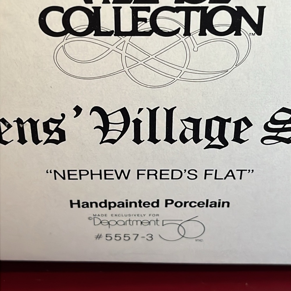 Department 56 Dickens Village series, nephew Fred’s flat - Picture 4 of 7